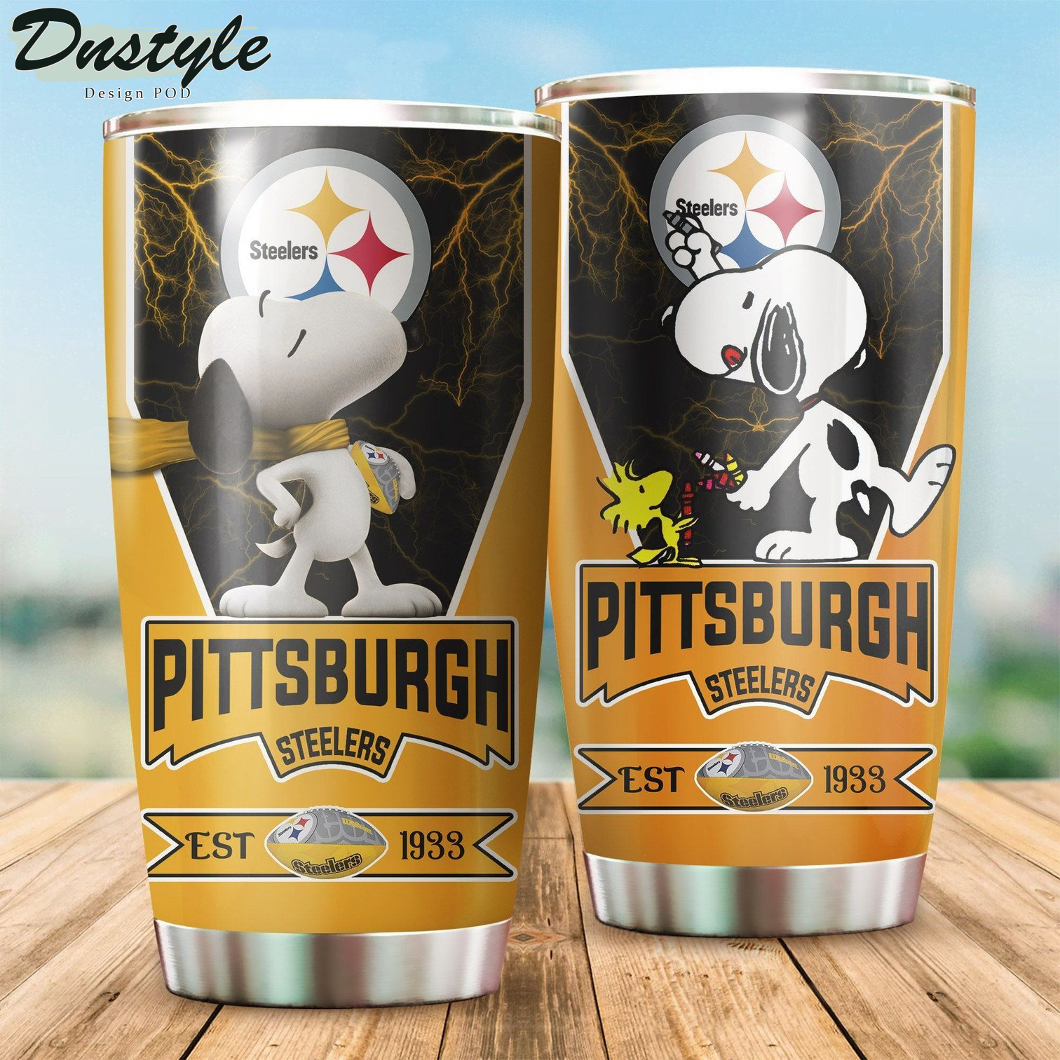 Pittsburgh Steelers Snoopy Tumbler