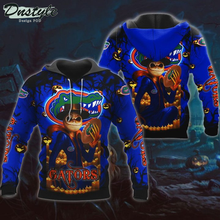 Florida Gators Jack Skellington Halloween 3D Hoodie Tshirt