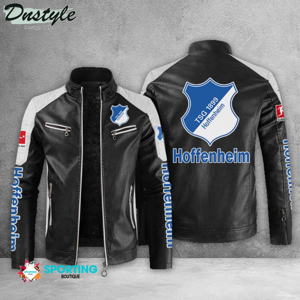 TSG Hoffenheim Block Sport Leather Jacket