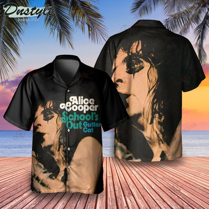 Alice Cooper Band Gutter Cat Hawaiian Shirt
