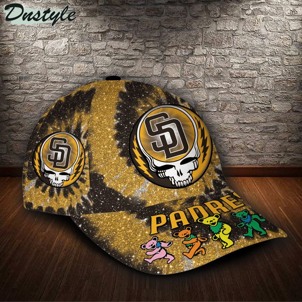 San Diego Padres And Grateful Dead Band Baseball Classic Cap