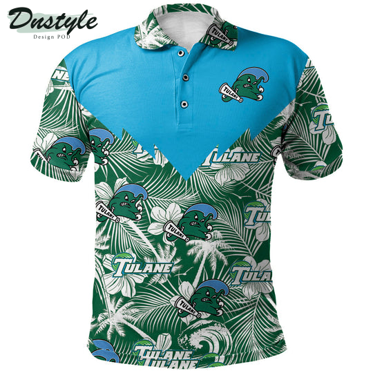 Tulane Green Wave Tropical Seamless Polo Shirt