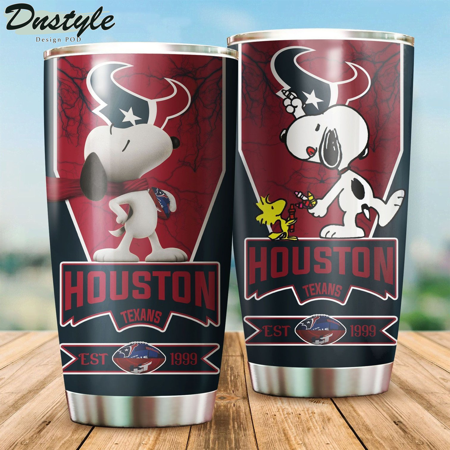 Houston Texans Snoopy Tumbler