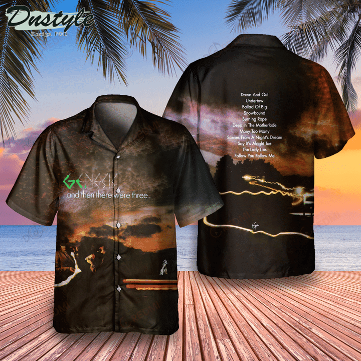 Genesis Band ...And Then There Were Three... Hawaiian Shirt