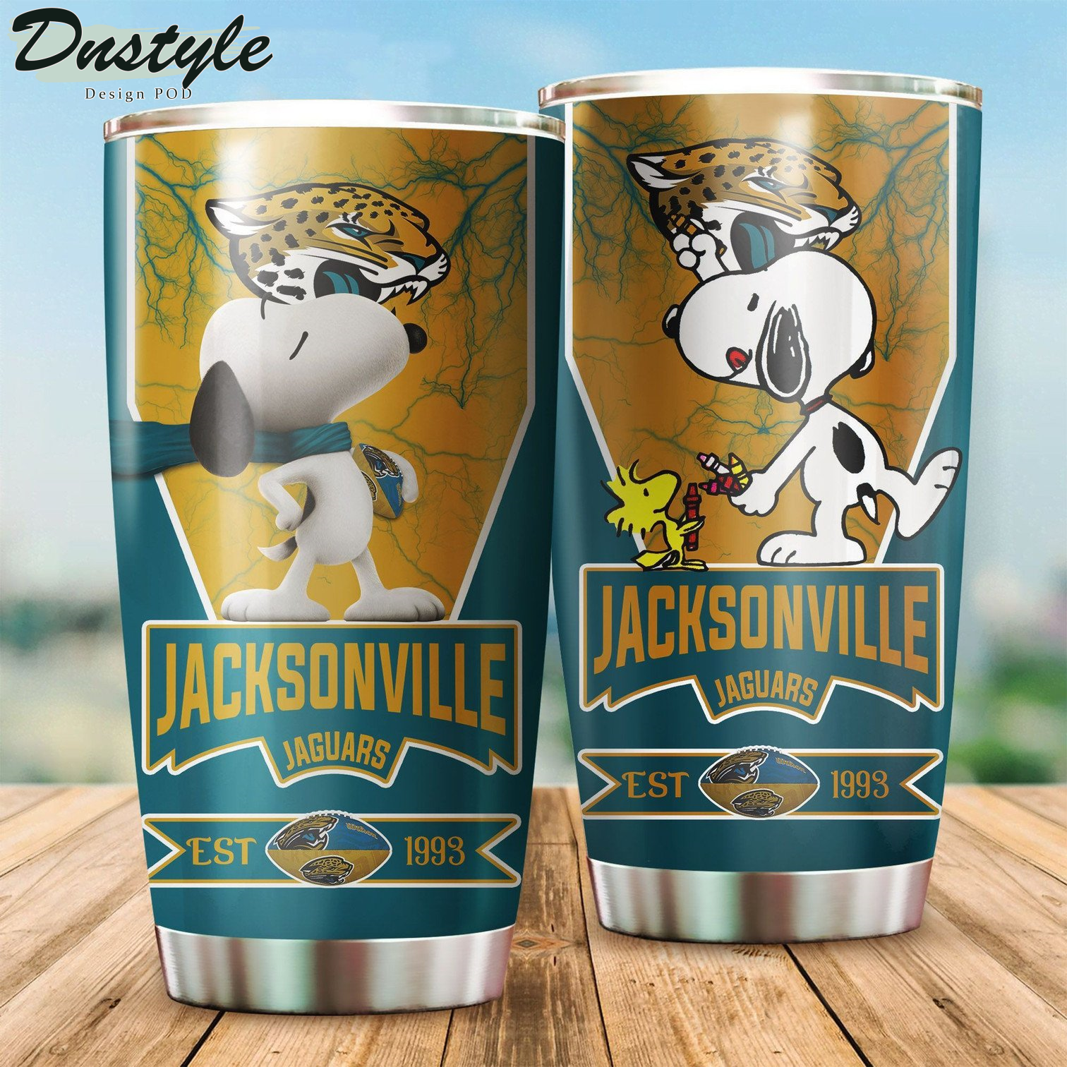 Jacksonville Jaguars Snoopy Tumbler