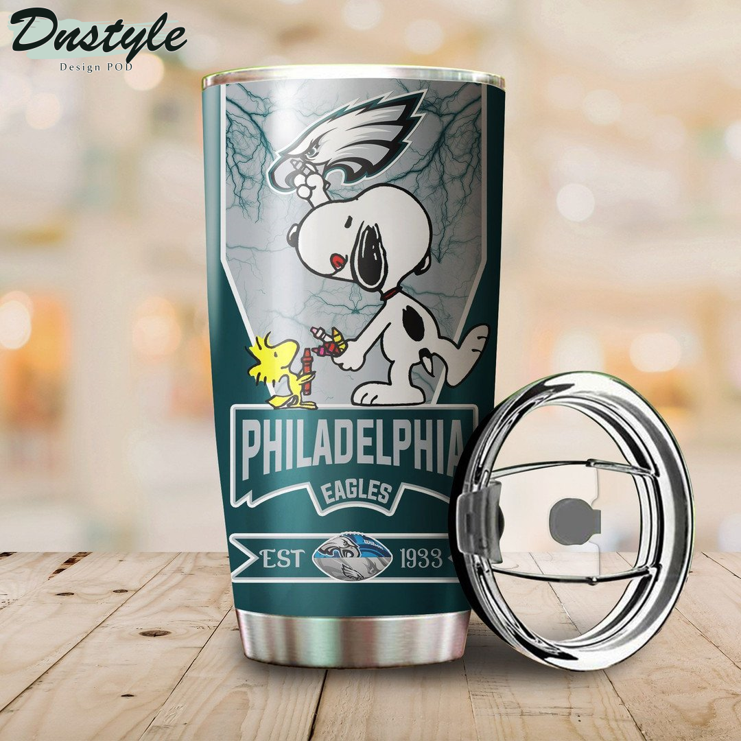 Philadelphia Eagles Snoopy Tumbler