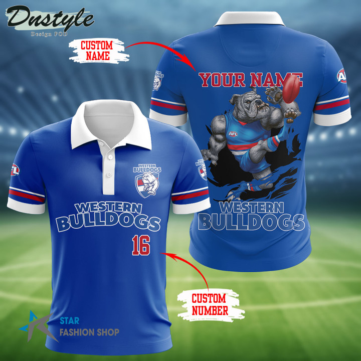 Western Bulldogs Personalized 3D Polo Shirt