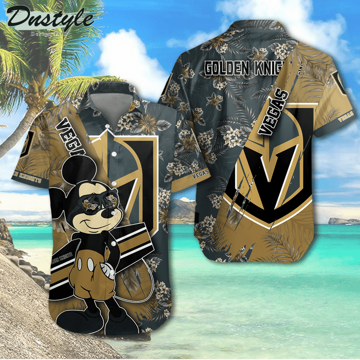 Vegas Golden Knigh Mickey Mouse Hawaiian Shirt