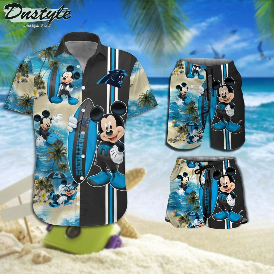 Tampa Bay Buccaneers Mickey Mouse Surfing On The Beach Hawaiian Shirt Beach Short