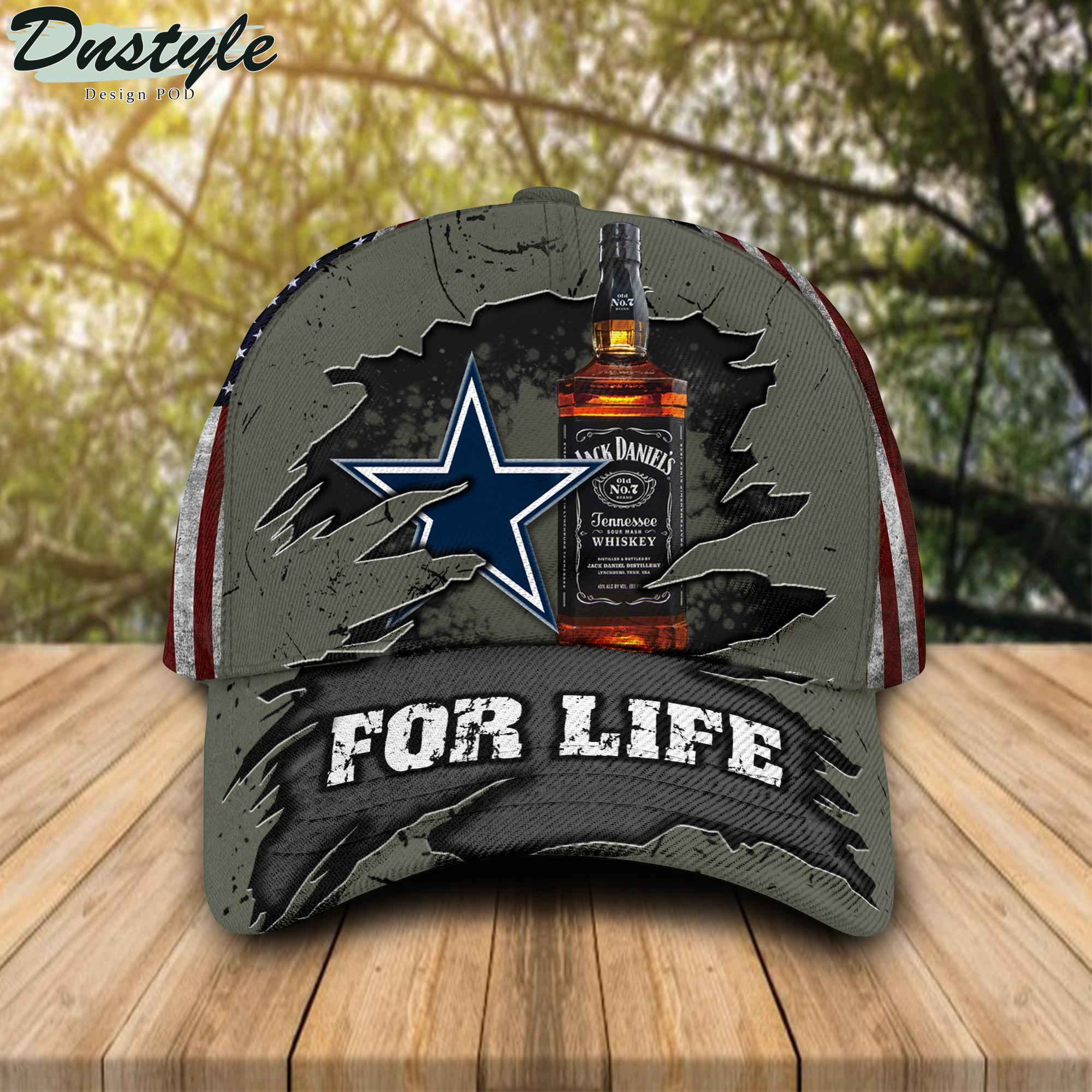 Dallas Cowboys Jack Daniels For Life Classic Cap