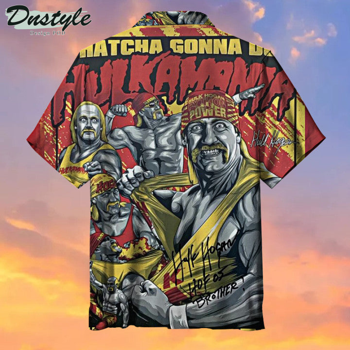Hulkamania Hulk Hogan Power Hawaiian Shirt