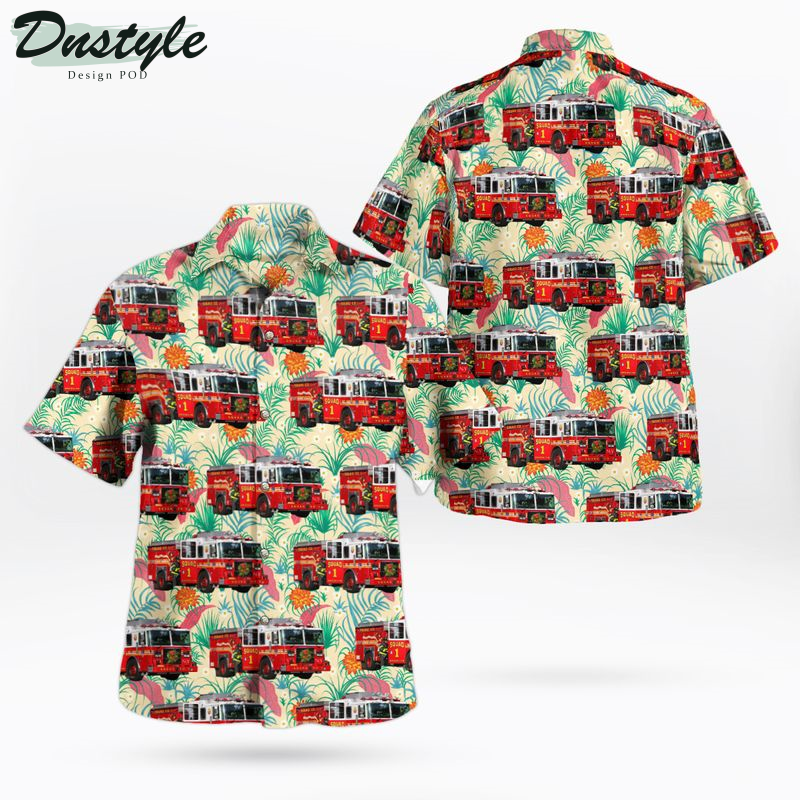 FDNY SQUAD CO.1 Brooklyn NY Hawaiian Shirt