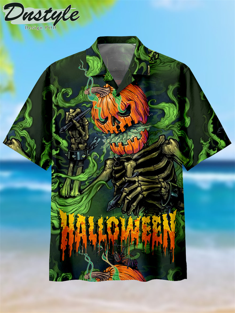 Happy Halloween Art Comic Pattern Hawaiian Shirt