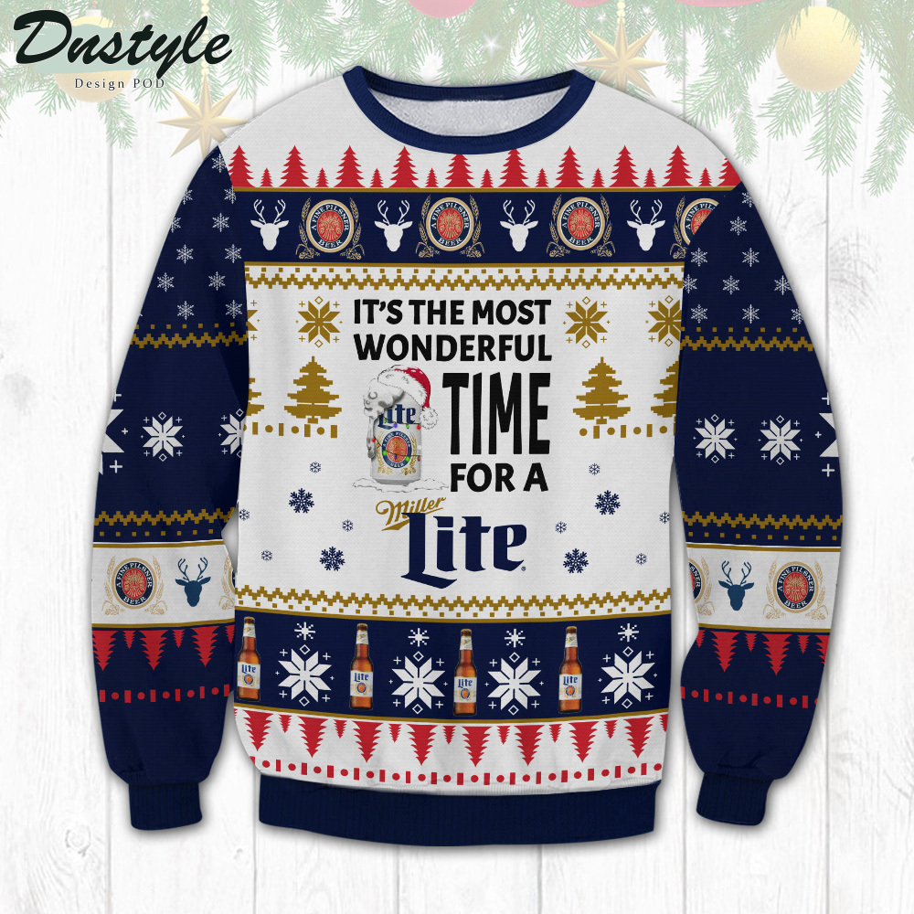 Lite It's The Most Wonderful Time Ugly Christmas Sweater