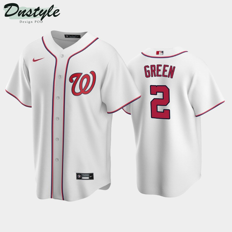 2022 MLB Draft Washington Nationals Elijah Green #2 White Home Jersey
