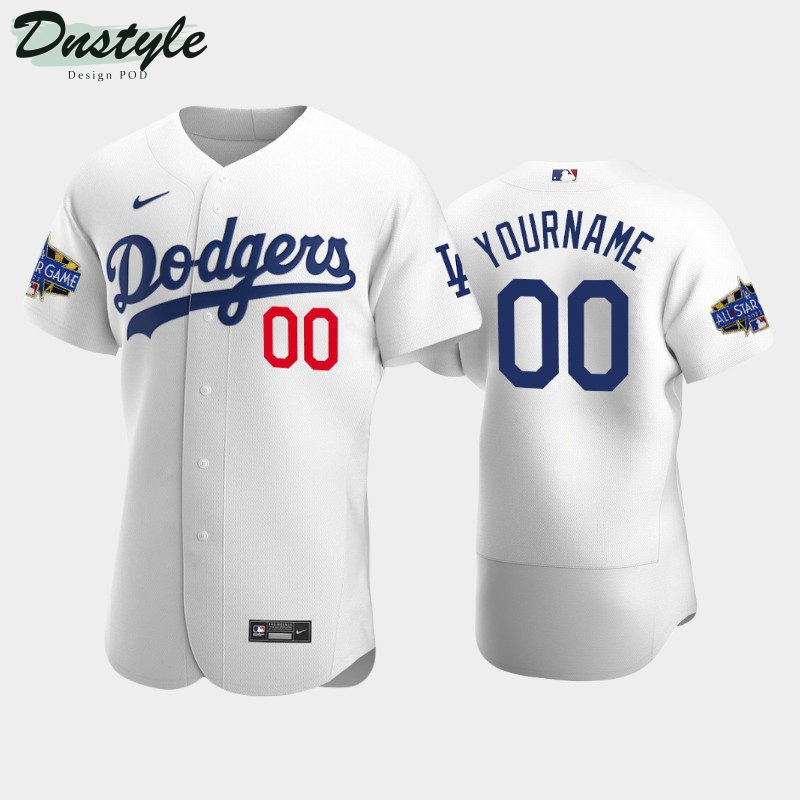 Los Angeles Dodgers Custom #00 Home White 2022 MLB All-Star Game Jersey