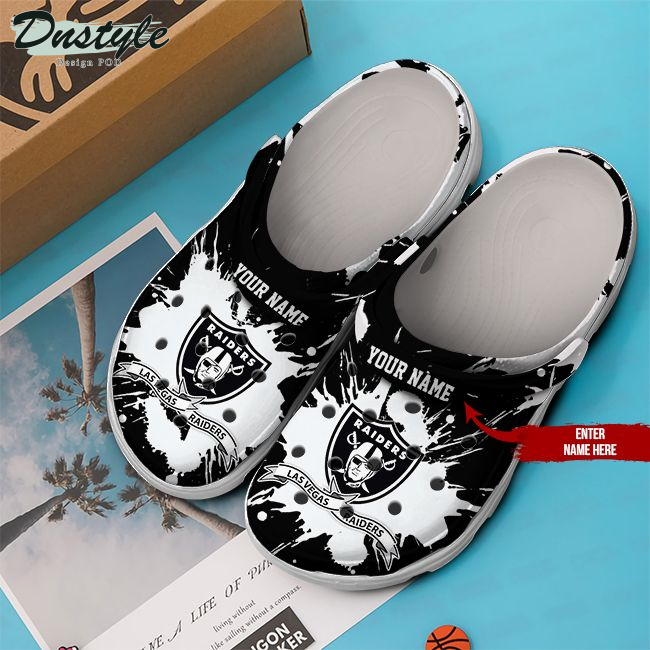 Las Vegas Raiders Personalized Crocs Clog Shoes