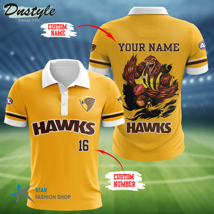 Hawthorn Football Club Personalized 3D Polo Shirt