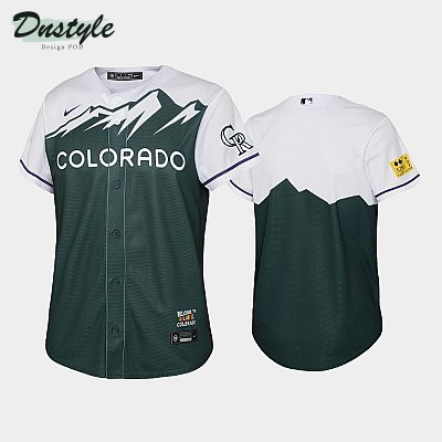 2022 City Connect Rockies Green Youth Jersey