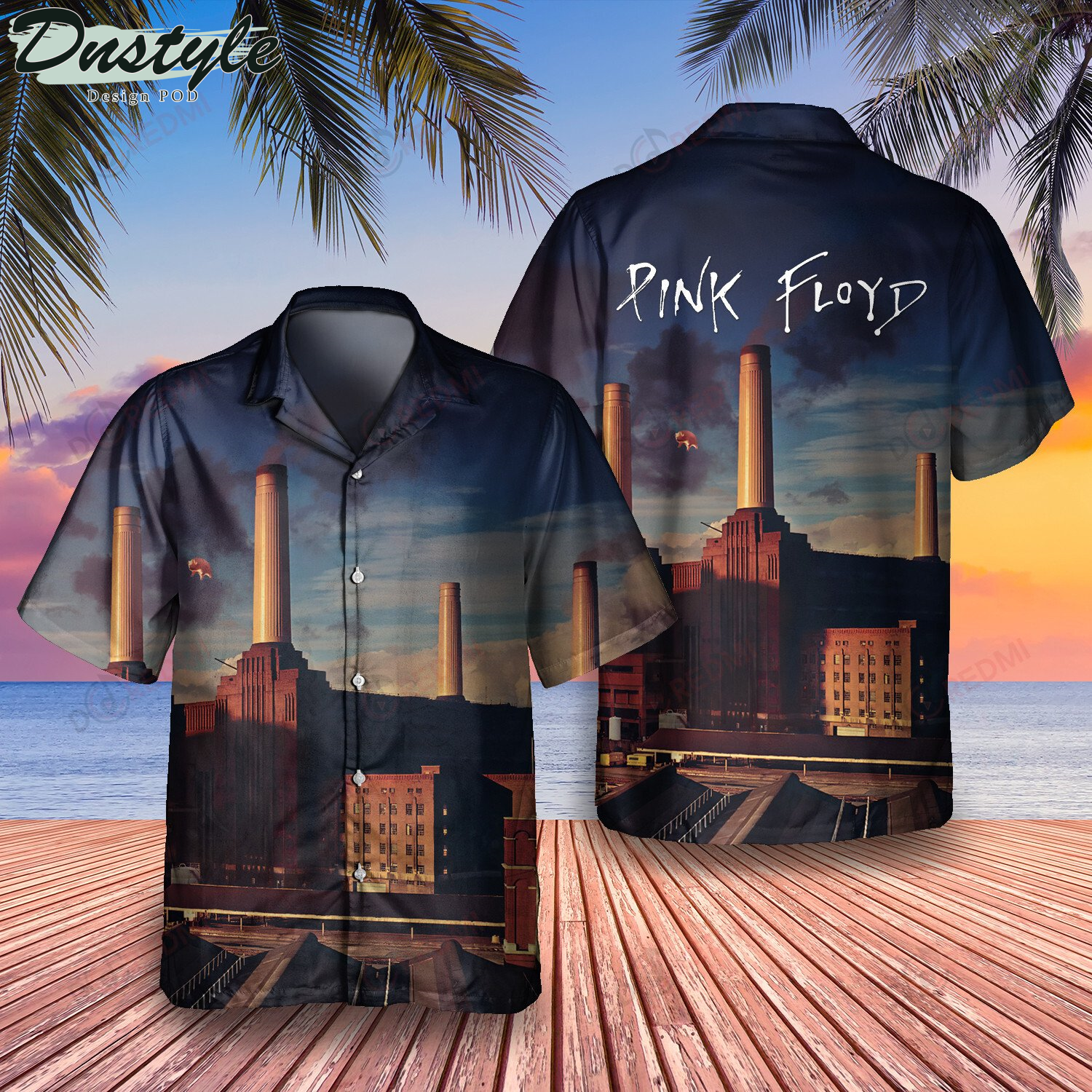 Pink Floyd Animals Hawaiian Shirt