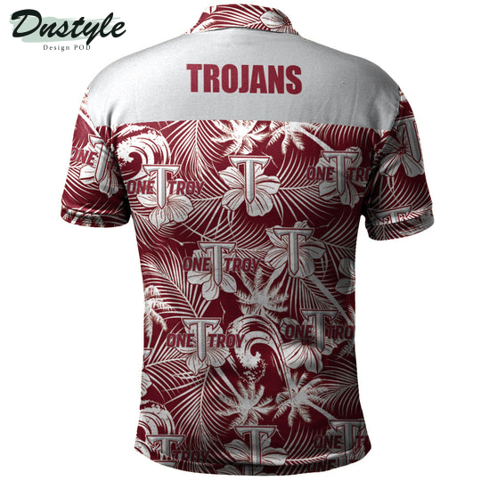 Troy Trojans Tropical Seamless Polo Shirt