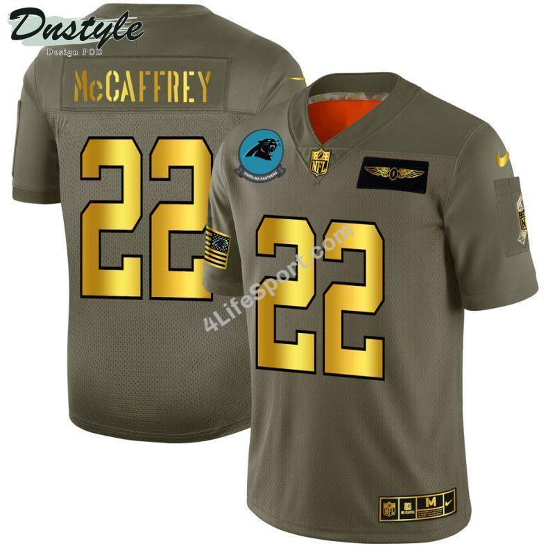 Christian McCaffrey 22 Carolina Panthers Brown-Green Football Jersey