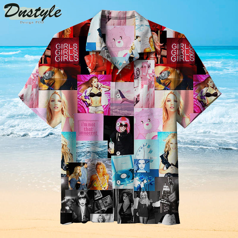 Britney Spears Collage Hawaiian Shirt