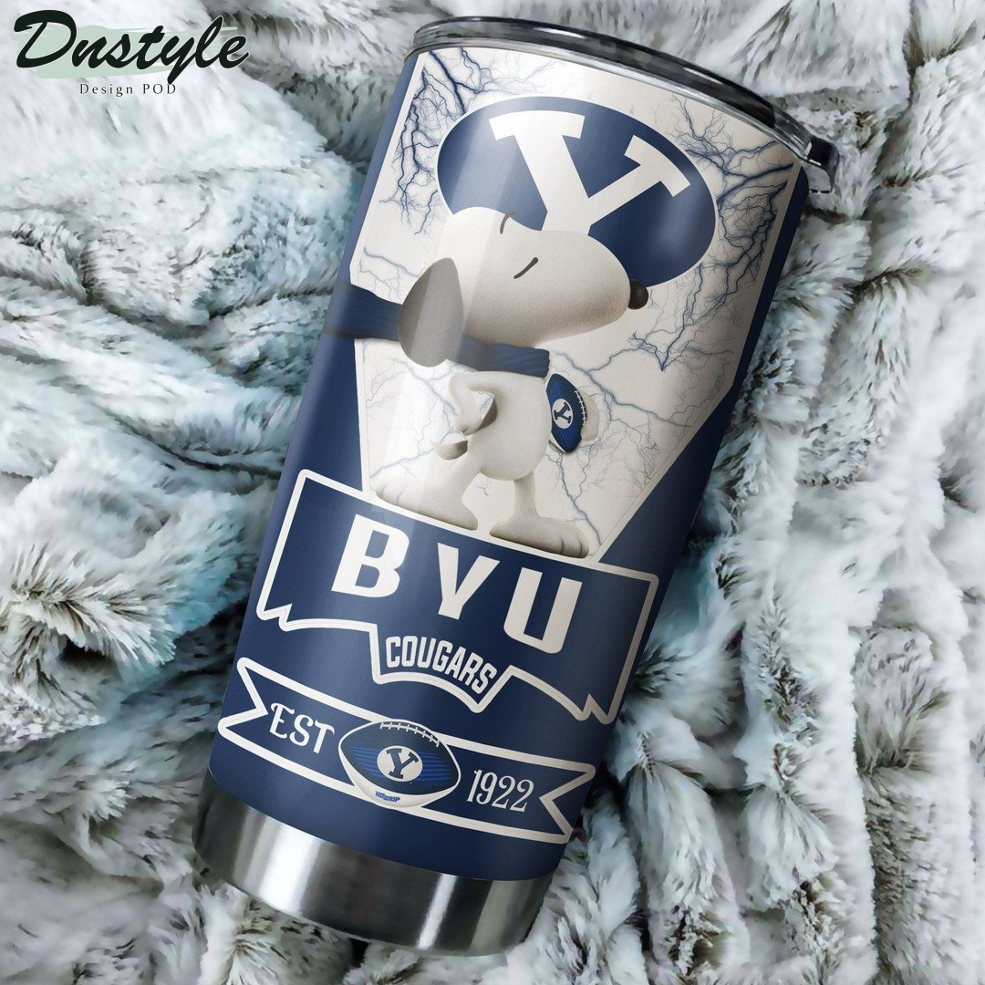 BYU Cougars Snoopy Tumbler