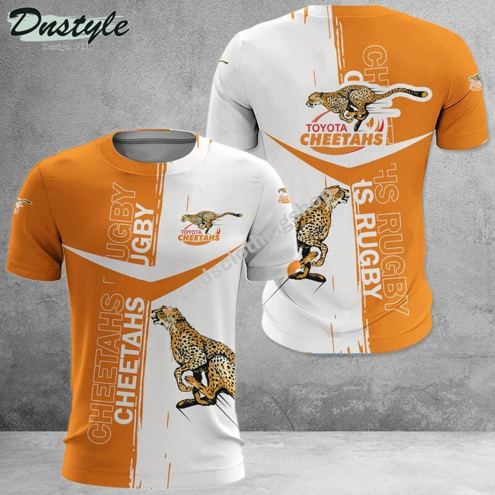 Cheetahs Rugby 3d Hoodie Tshirt