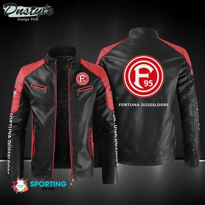 Fortuna Dusseldorf Block Sport Leather Jacket