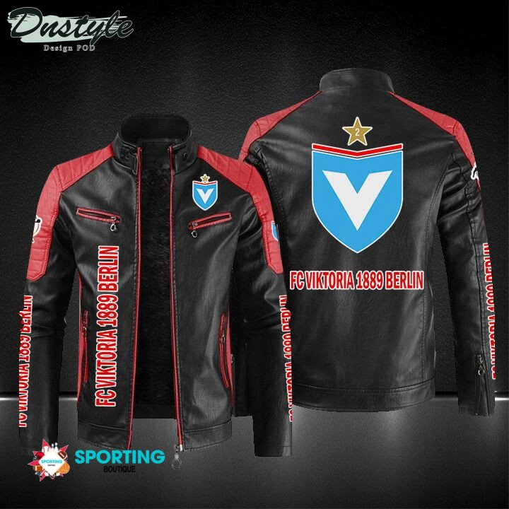 Viktoria Berlin Block Sport Leather Jacket