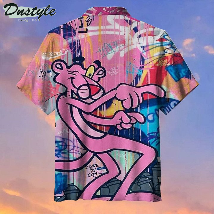 Pink Panther Graffiti Hawaiian Shirt