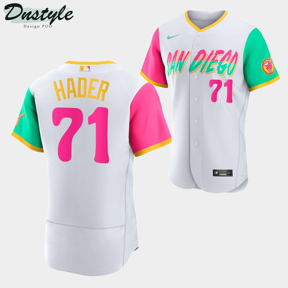 San Diego Padres 2022 City Connect Josh Hader #71 White Jersey