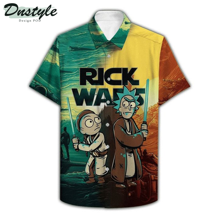 Rick & Morty Star Wars Hawaiian Shirt