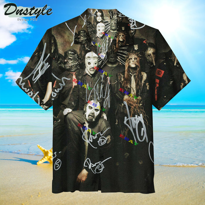 Slipknot Rock Band Horrified Hawaiian Shirt
