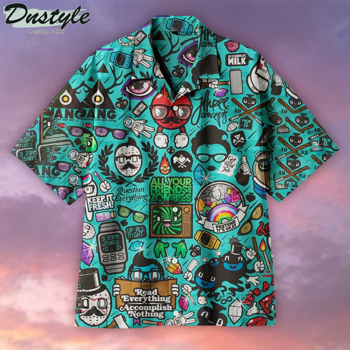 All Your Friends Are Zombies Hawaiian Shirt