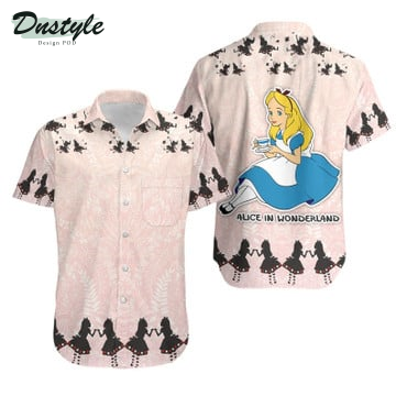 Alice In Wonderland Disney Floral Hawaiian Shirt