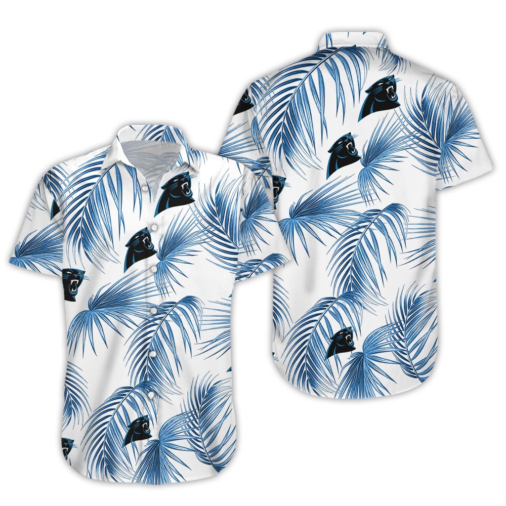 Carolina Panthers Flower Hawaiian Shirt Beach Shorts
