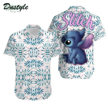 Stitch Disney Leaf Floral Hawaiian Shirt