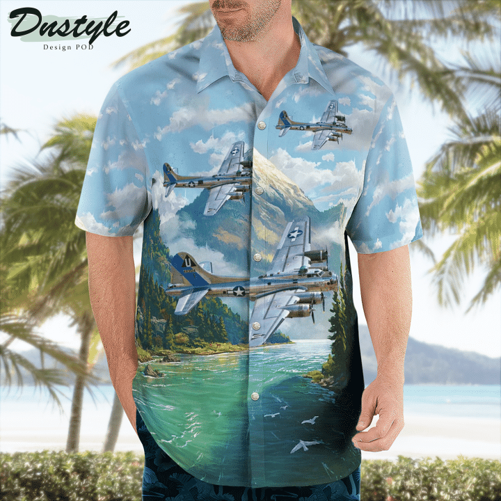 Boeing B-17 Flying Fortress Hawaiian Shirt