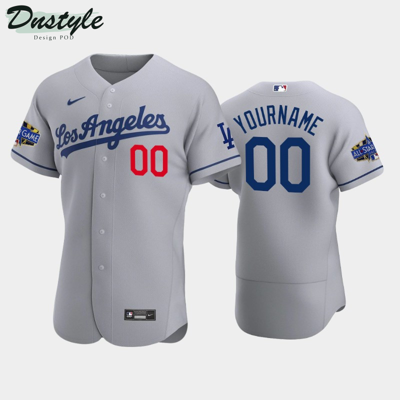 Los Angeles Dodgers Custom #00 Road Gray 2022 MLB All-Star Game Jersey