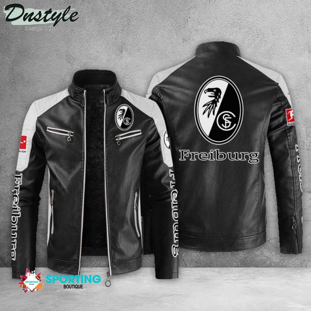 SC Freiburg II Block Sport Leather Jacket