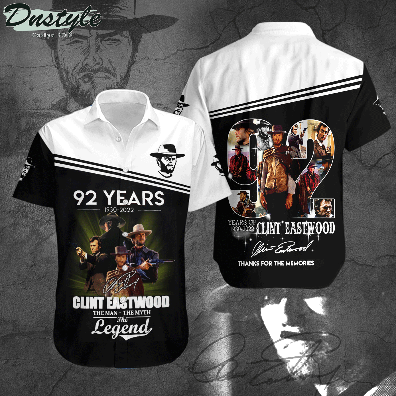 Clint Eastwood 20 Years Memories Hawaiian Shirt