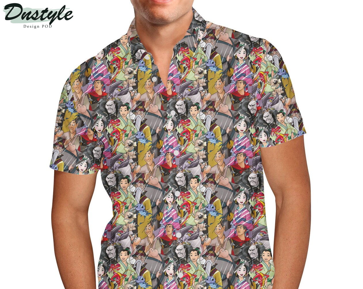 Mulan Sketched Disney Hawaiian Shirt