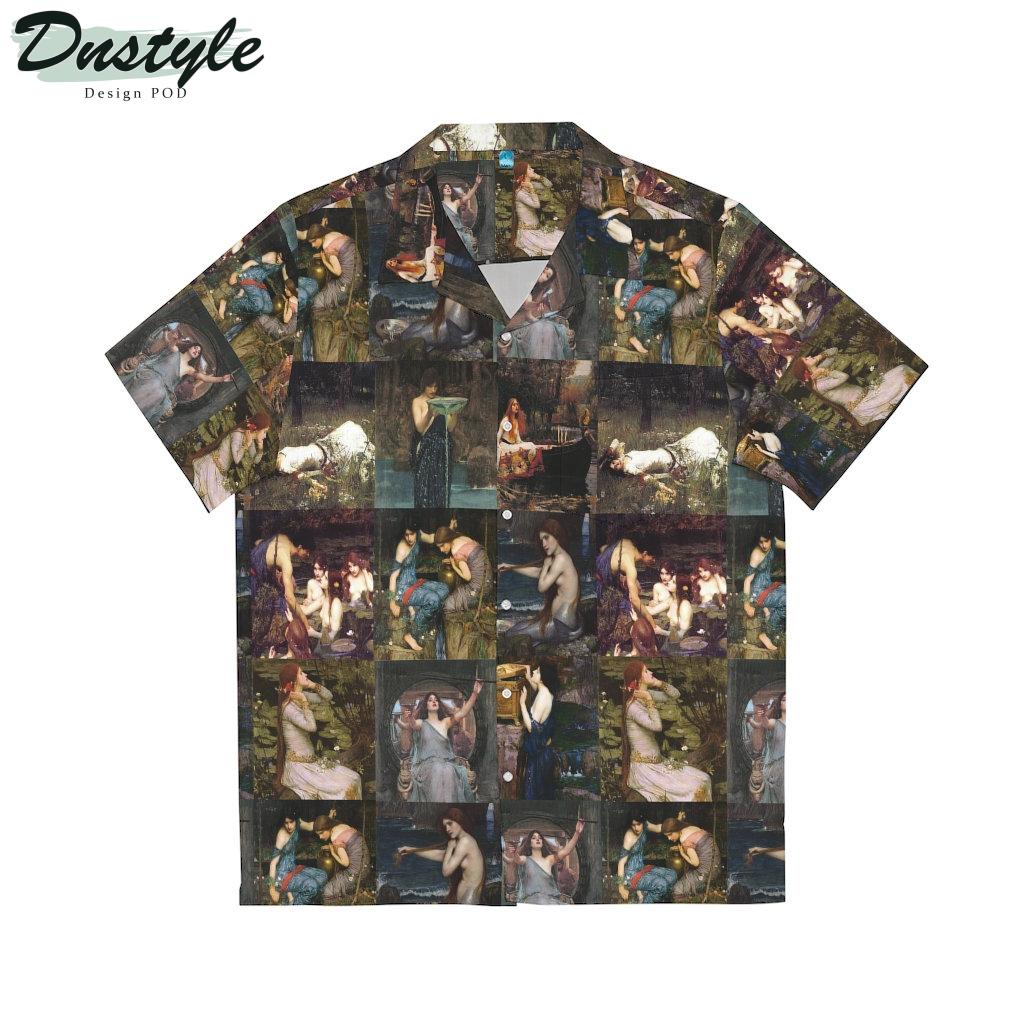 John William Waterhouse Collared Hawaiian Shirt