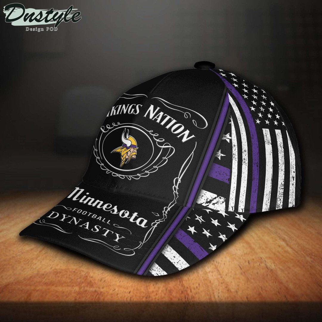 Minnesota Vikings And Jack Daniel Baseball Classic Cap