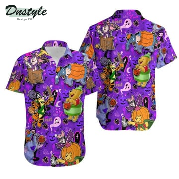 Winnie The Pooh & Friends Halloween Villain Costume Disney Hawaiian Shirt