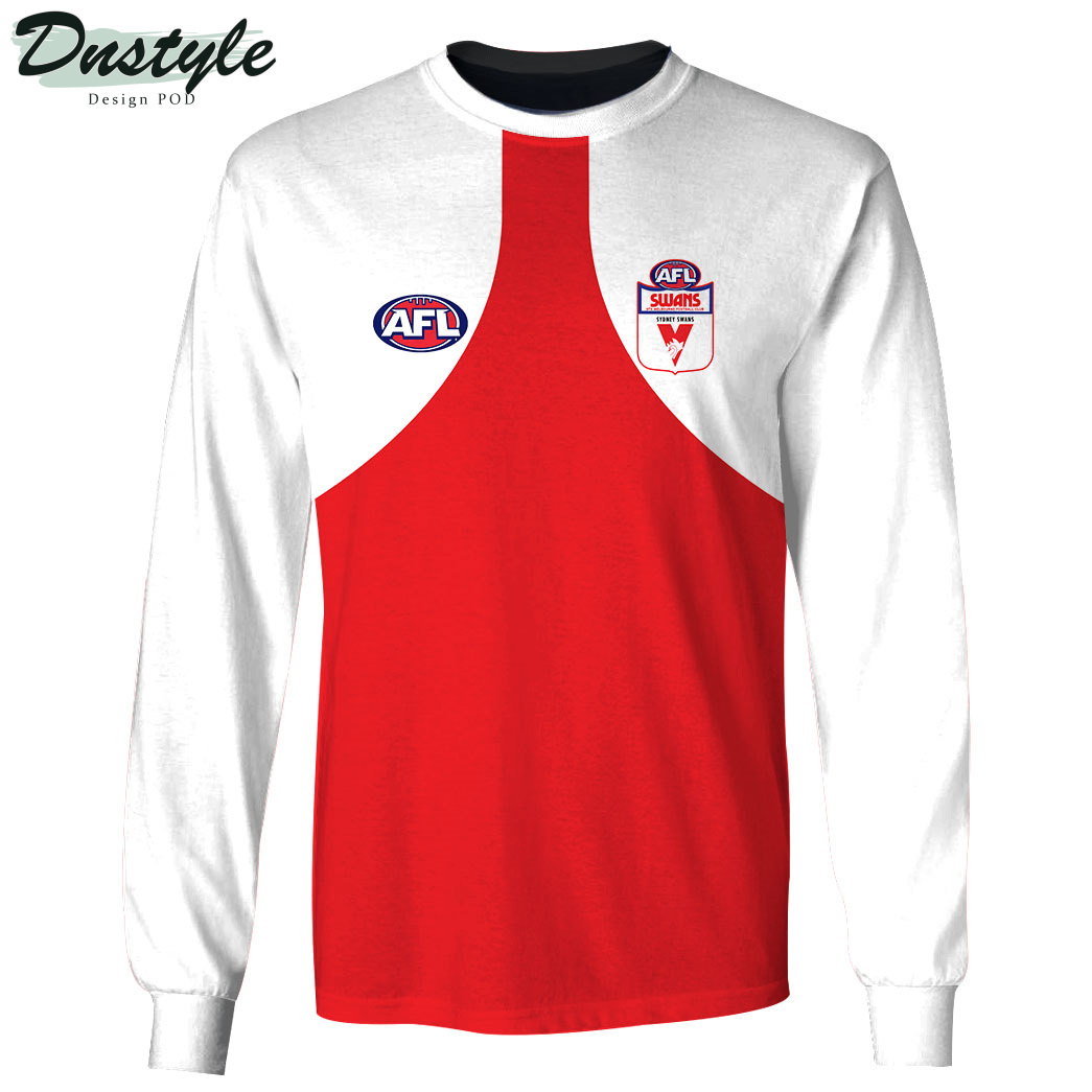 Sydney Swans FC Version 2 Vintage Custom Hoodie Tshirt