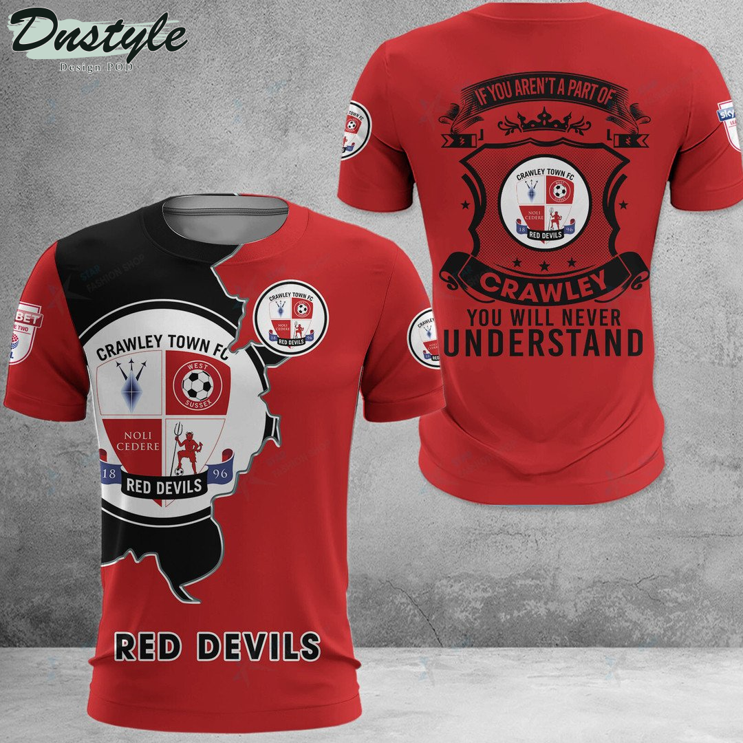 Crawley Town Red Devils Hoodie Tshirt