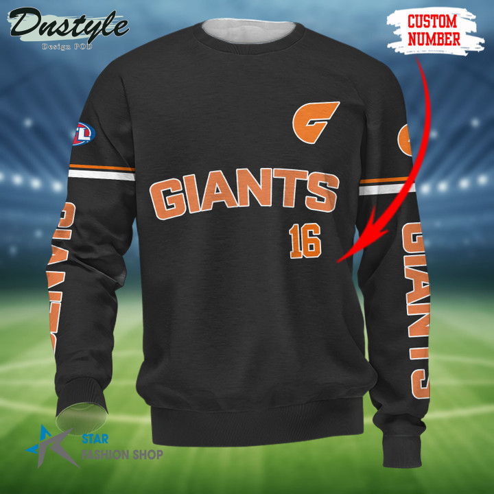 Greater Western Sydney Giants Custom Name 3D Hoodie Tshirt